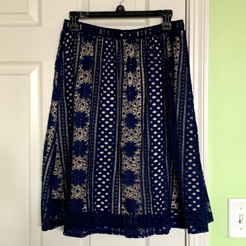 Navy midi skirt from franchesca’s